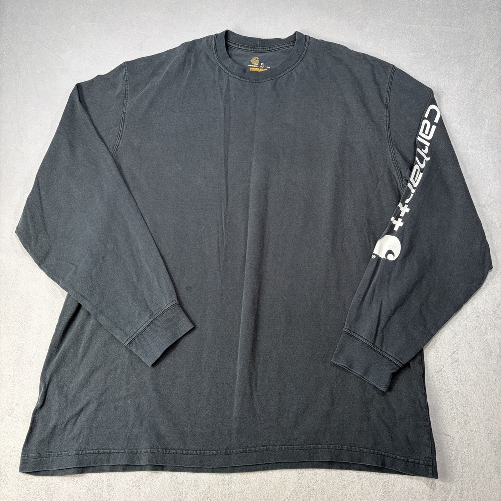 Carhartt Shirt Mens‎ XLarge Black Long Sleeve  Original Fit Crewneck Workwear